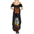 Colombia Champion Football Custom Summer Maxi Dress Los Cafeteros Black Style - Wonder Print Shop