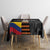 Colombia Champion Football Custom Tablecloth Los Cafeteros Black Style - Wonder Print Shop