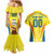 Colombia Champion Football Custom Couples Matching Mermaid Dress and Hawaiian Shirt Los Cafeteros Somos Campeones LT9 - Wonder Print Shop