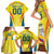 Colombia Champion Football Custom Family Matching Short Sleeve Bodycon Dress and Hawaiian Shirt Los Cafeteros Somos Campeones - Wonder Print Shop