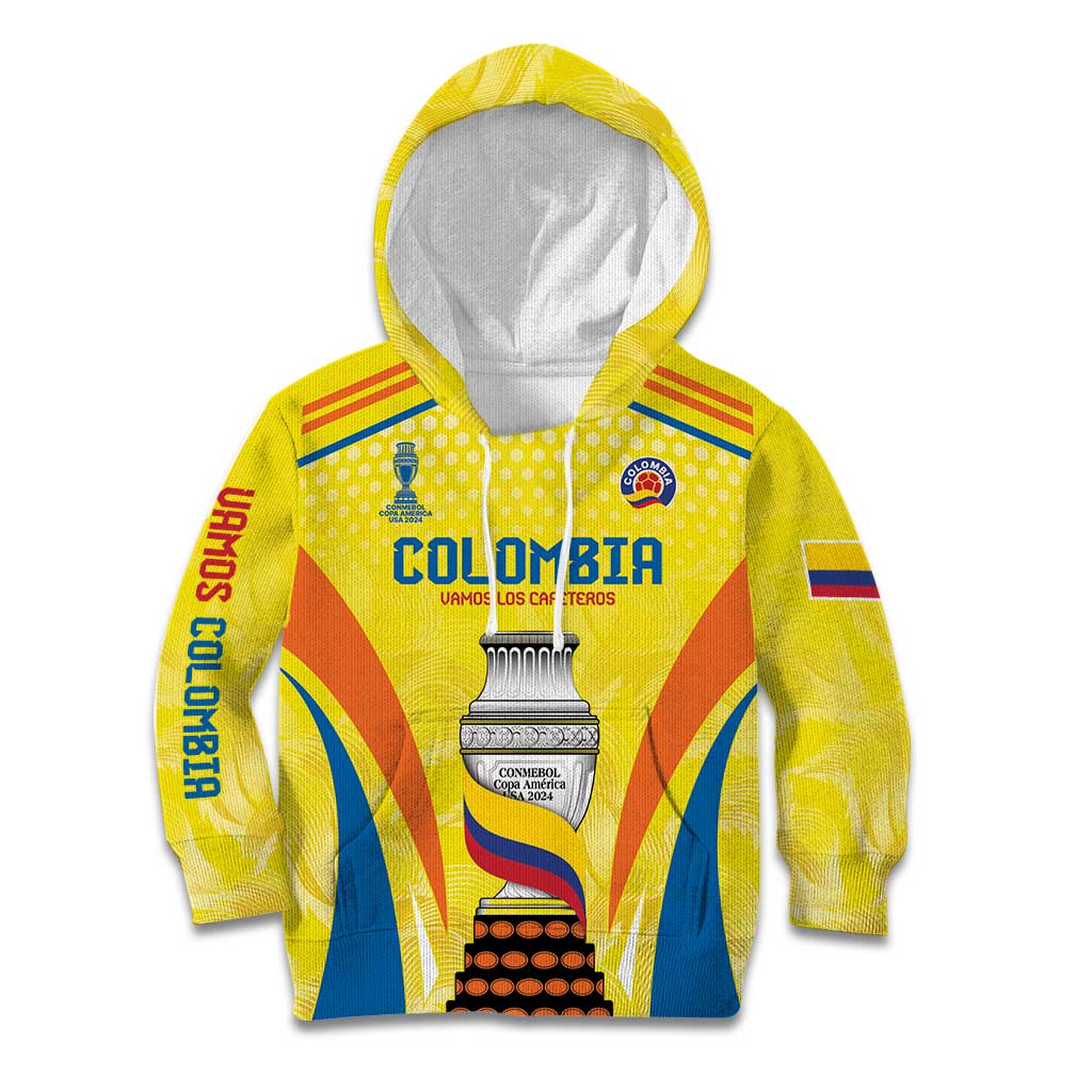 Colombia Champion Football Custom Kid Hoodie Los Cafeteros Somos Campeones - Wonder Print Shop