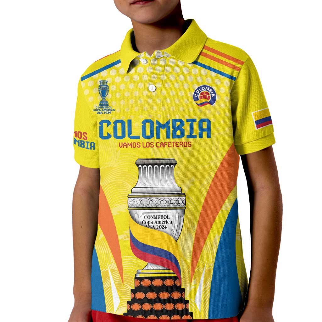 Colombia Champion Football Custom Kid Polo Shirt Los Cafeteros Somos Campeones - Wonder Print Shop