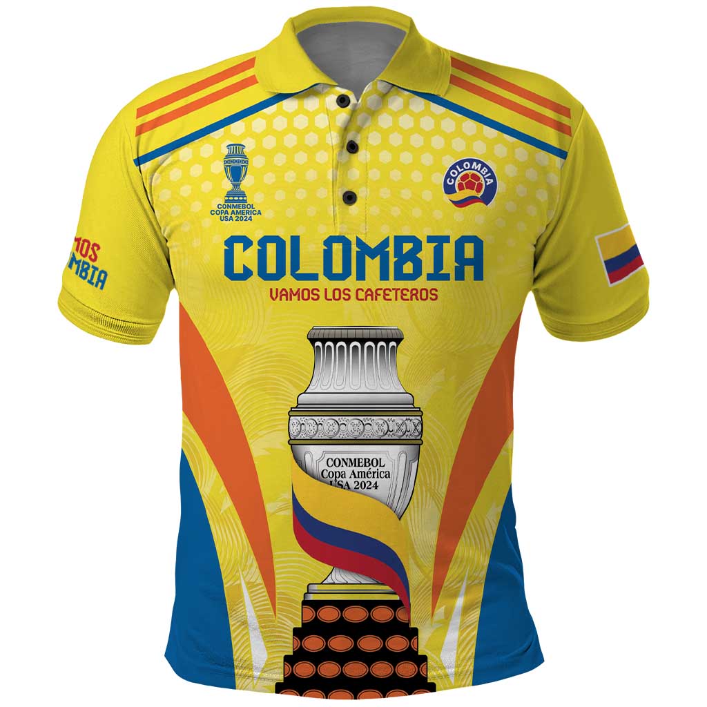 Colombia Champion Football Custom Polo Shirt Los Cafeteros Somos Campeones - Wonder Print Shop