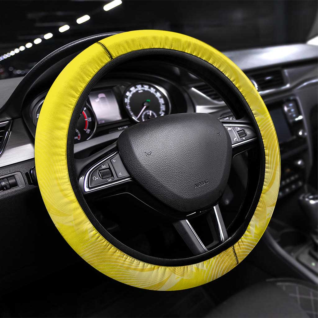 Colombia Champion Football Steering Wheel Cover Los Cafeteros Somos Campeones - Wonder Print Shop