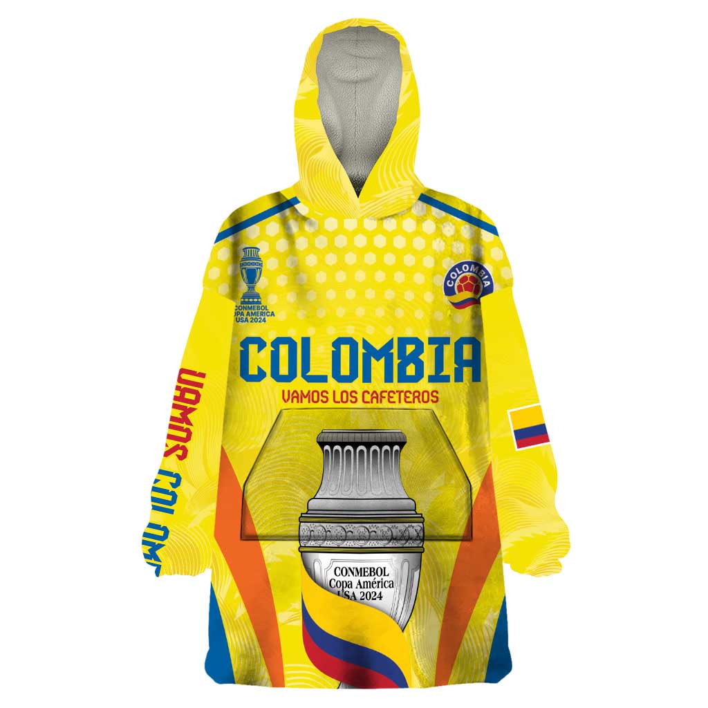 Colombia Champion Football Custom Wearable Blanket Hoodie Los Cafeteros Somos Campeones - Wonder Print Shop