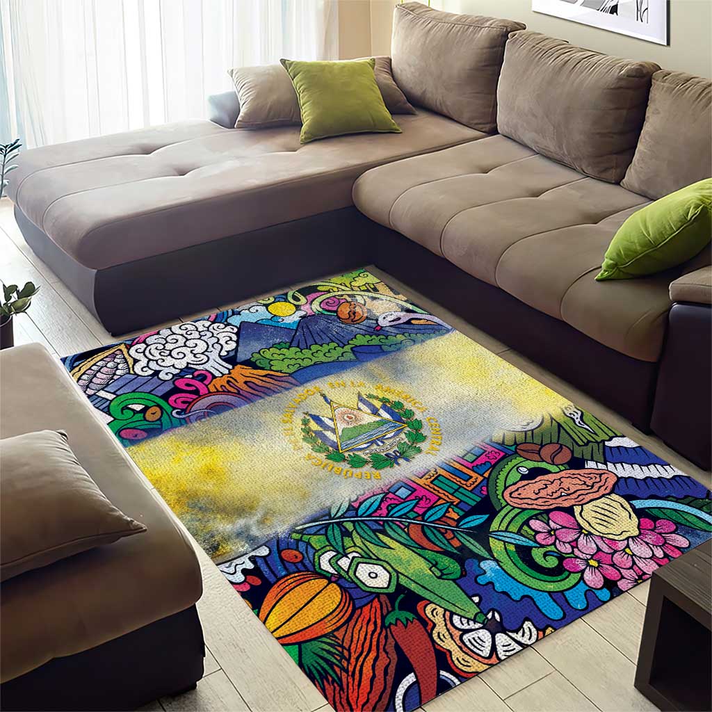 El Salvador Area Rug Funny Local Inspired - Wonder Print Shop