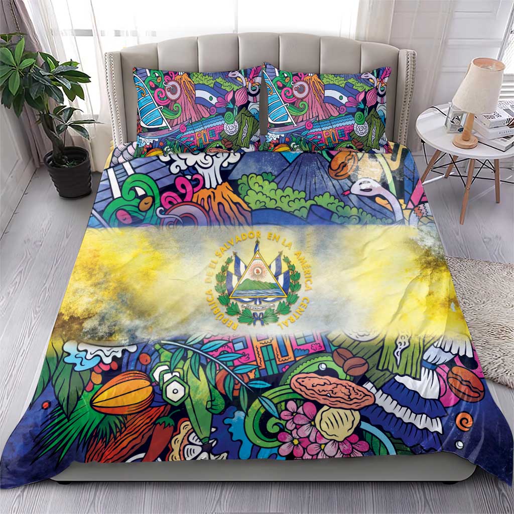 El Salvador Bedding Set Funny Local Inspired - Wonder Print Shop