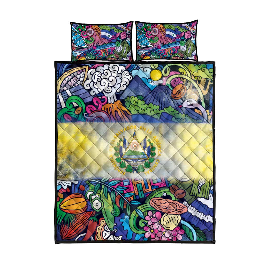 El Salvador Quilt Bed Set Funny Local Inspired - Wonder Print Shop