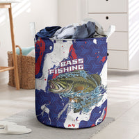 Largemouth Bass Tournament Fishing Laundry Basket