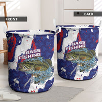 Largemouth Bass Tournament Fishing Laundry Basket