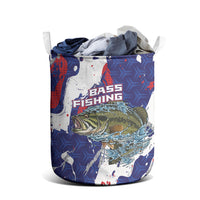 Largemouth Bass Tournament Fishing Laundry Basket