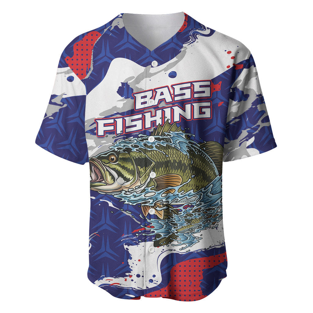 Personalized Largemouth Bass Tournament Fishing Baseball Jersey