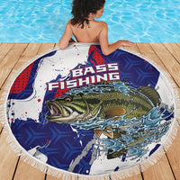 Largemouth Bass Tournament Fishing Beach Blanket