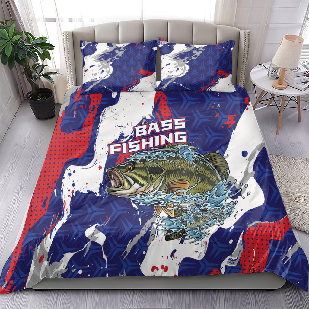 Largemouth Bass Tournament Fishing Bedding Set