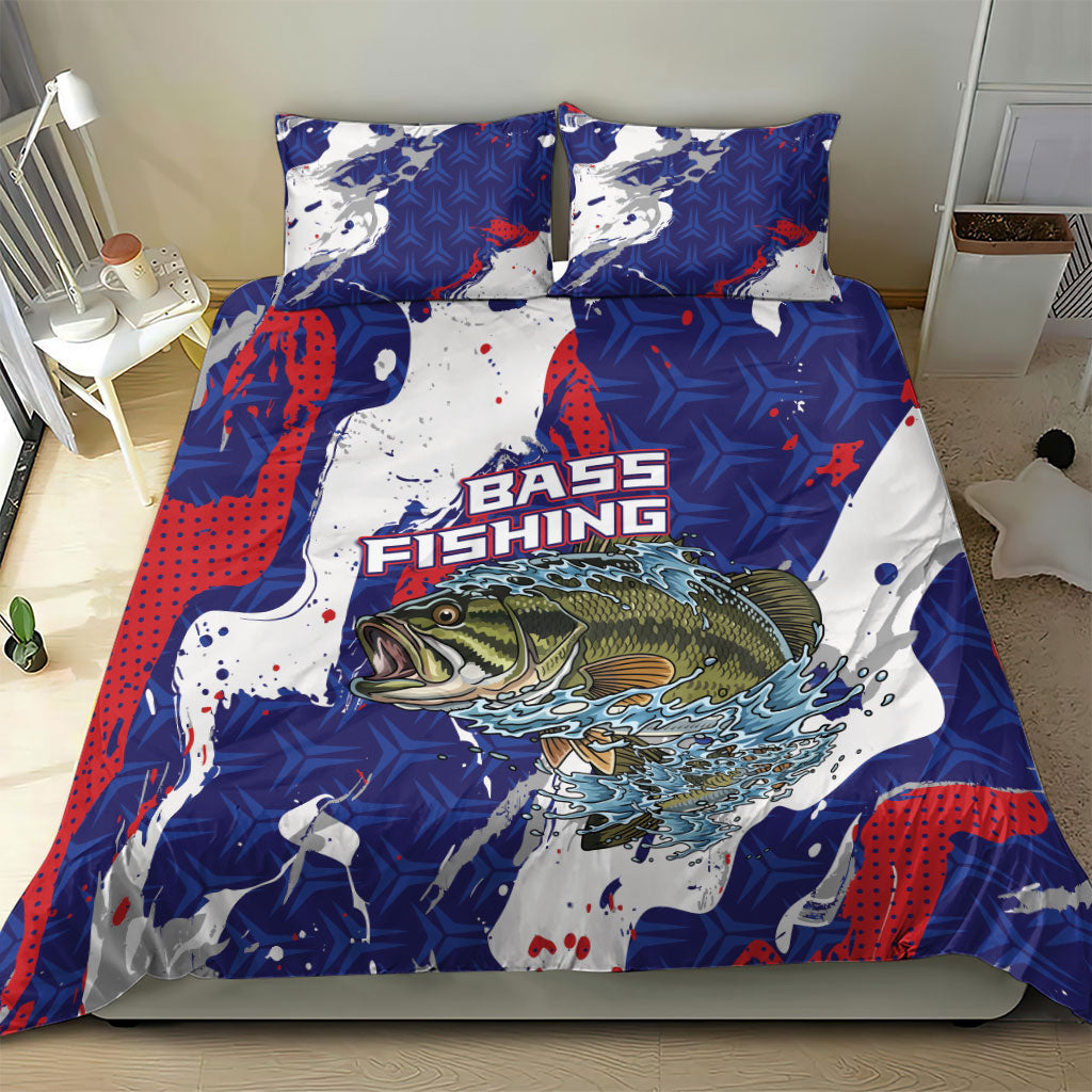 Largemouth Bass Tournament Fishing Bedding Set