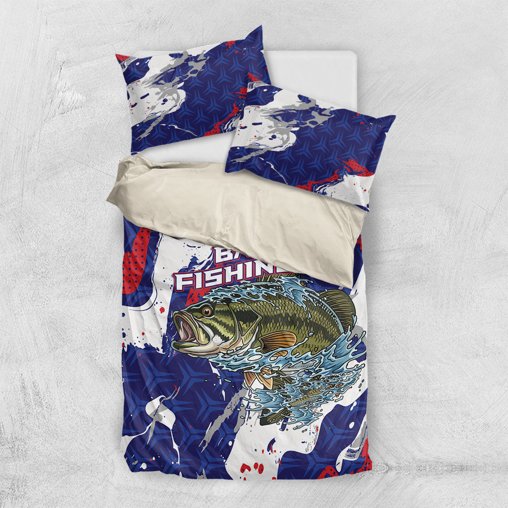 Largemouth Bass Tournament Fishing Bedding Set