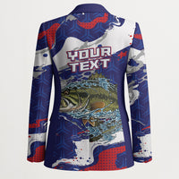 Personalized Largemouth Bass Tournament Fishing Blazer
