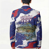 Personalized Largemouth Bass Tournament Fishing Blazer