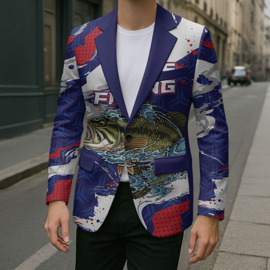 Personalized Largemouth Bass Tournament Fishing Blazer