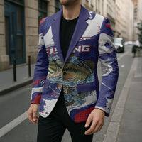 Personalized Largemouth Bass Tournament Fishing Blazer