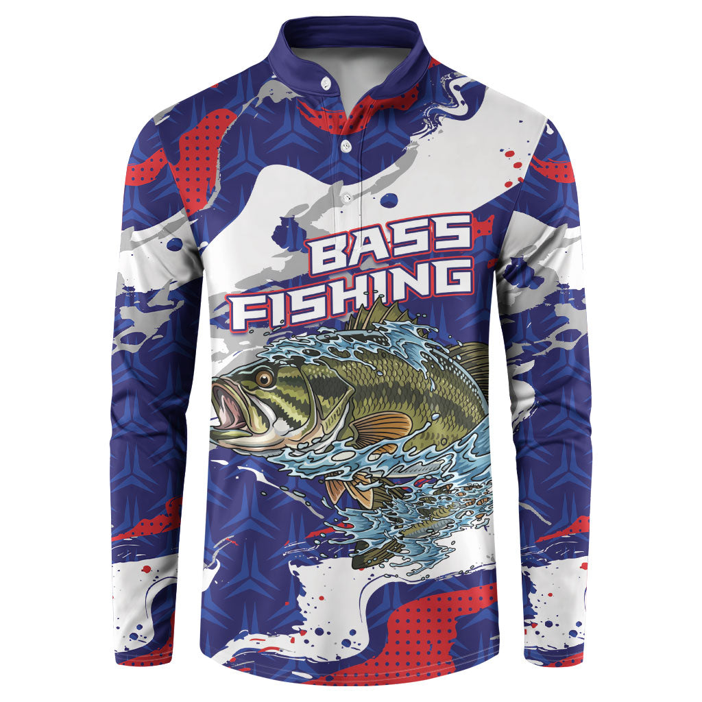Personalized Largemouth Bass Tournament Fishing Button Sweatshirt