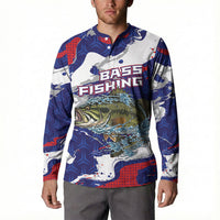 Personalized Largemouth Bass Tournament Fishing Button Sweatshirt
