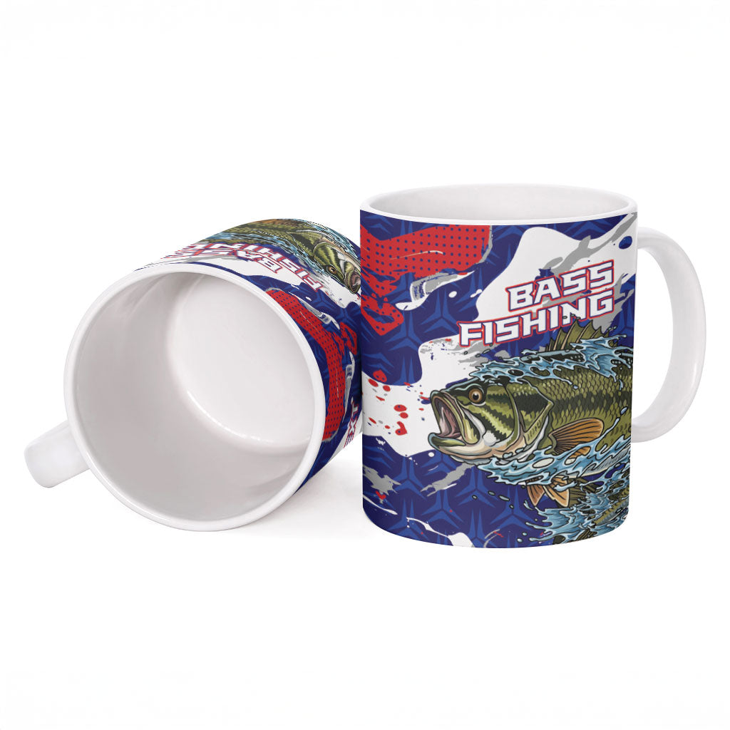 Personalized Largemouth Bass Tournament Fishing Ceramic Mug