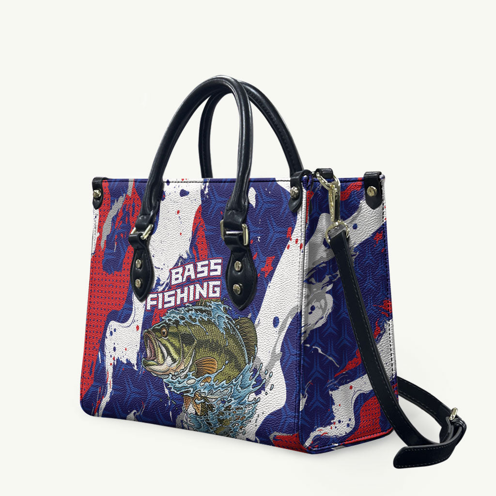 Largemouth Bass Tournament Fishing Leather Bag