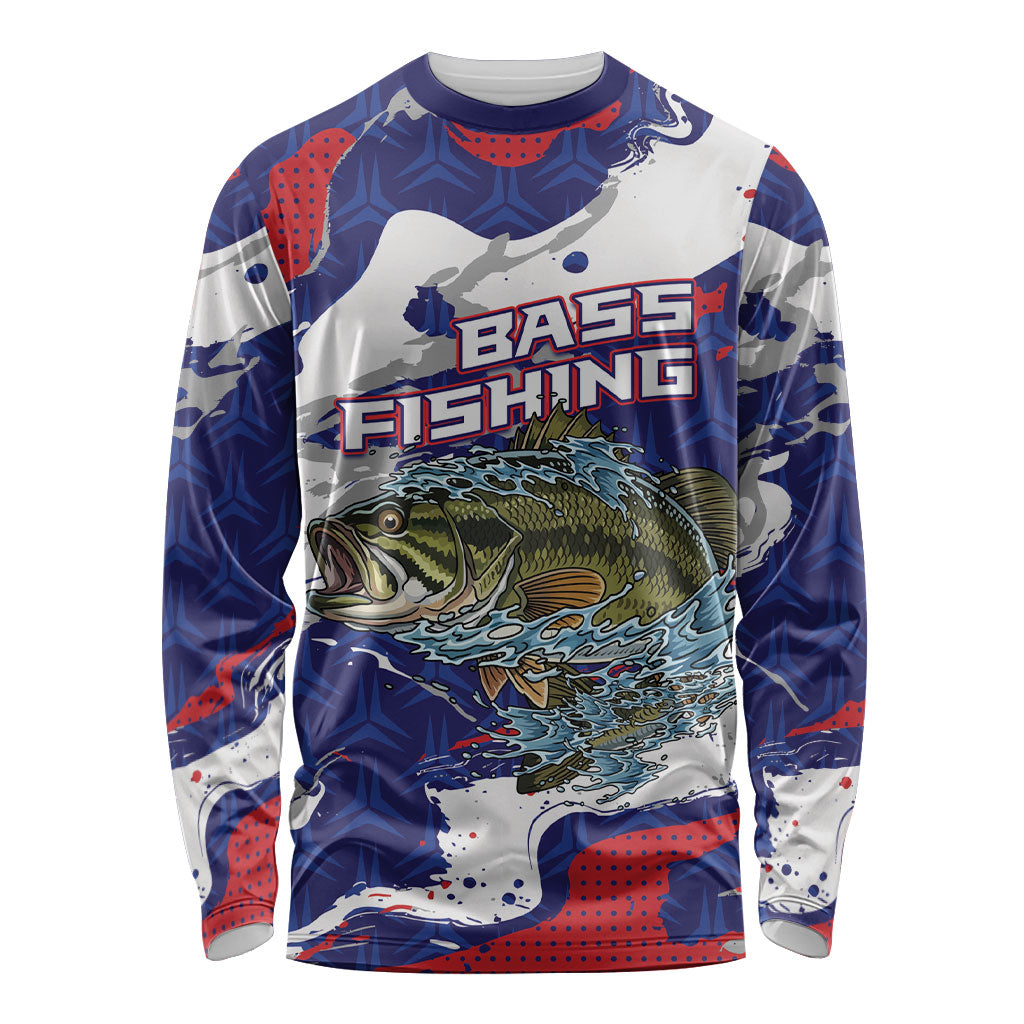 Personalized Largemouth Bass Tournament Fishing Long Sleeve Shirt