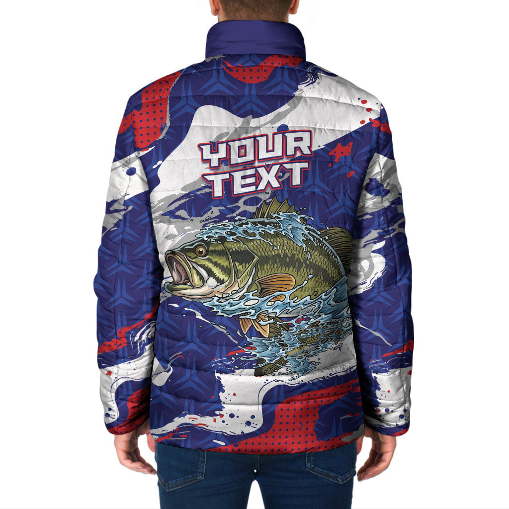 Personalized Largemouth Bass Tournament Fishing Padded Jacket