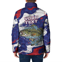 Personalized Largemouth Bass Tournament Fishing Padded Jacket