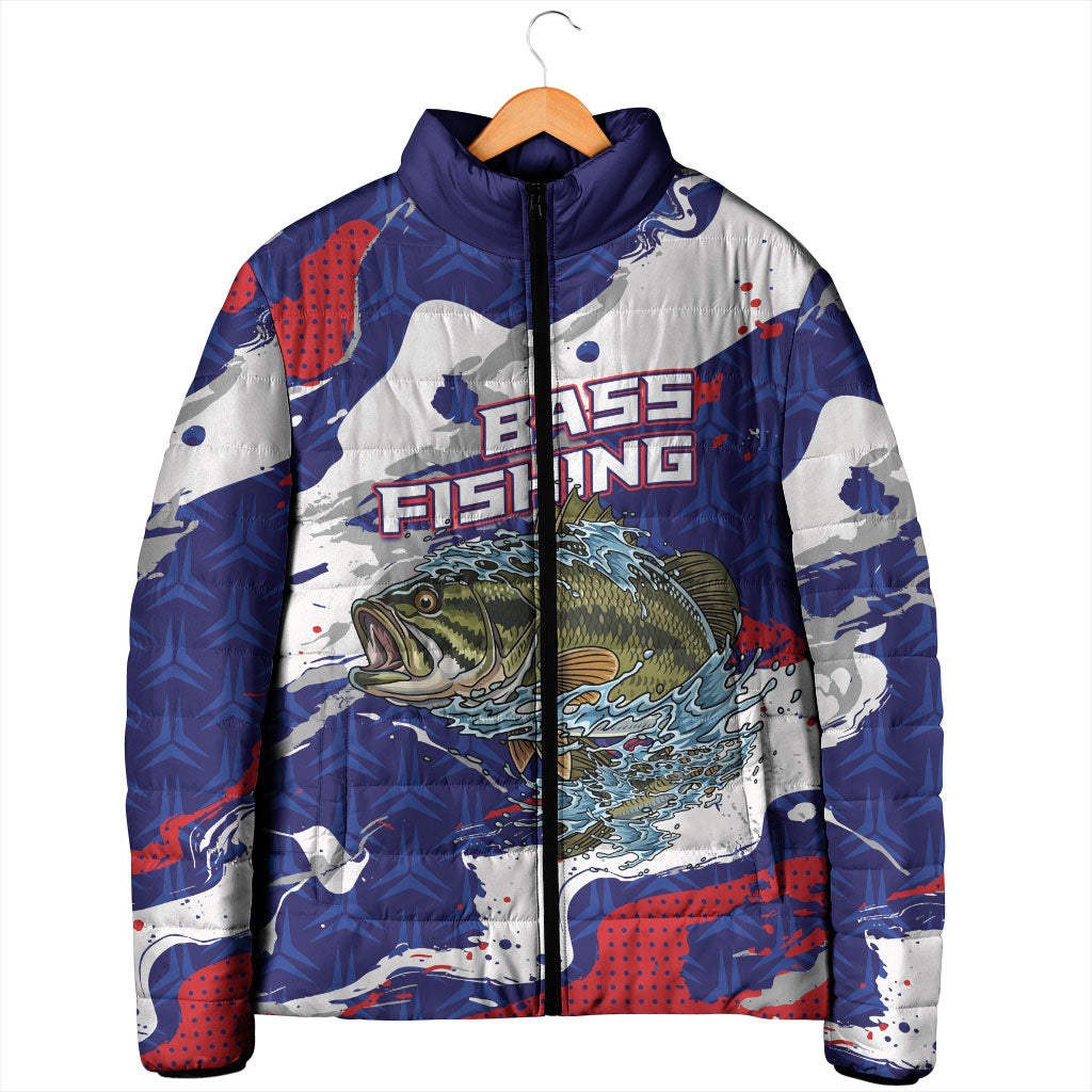 Personalized Largemouth Bass Tournament Fishing Padded Jacket