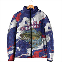 Personalized Largemouth Bass Tournament Fishing Padded Jacket