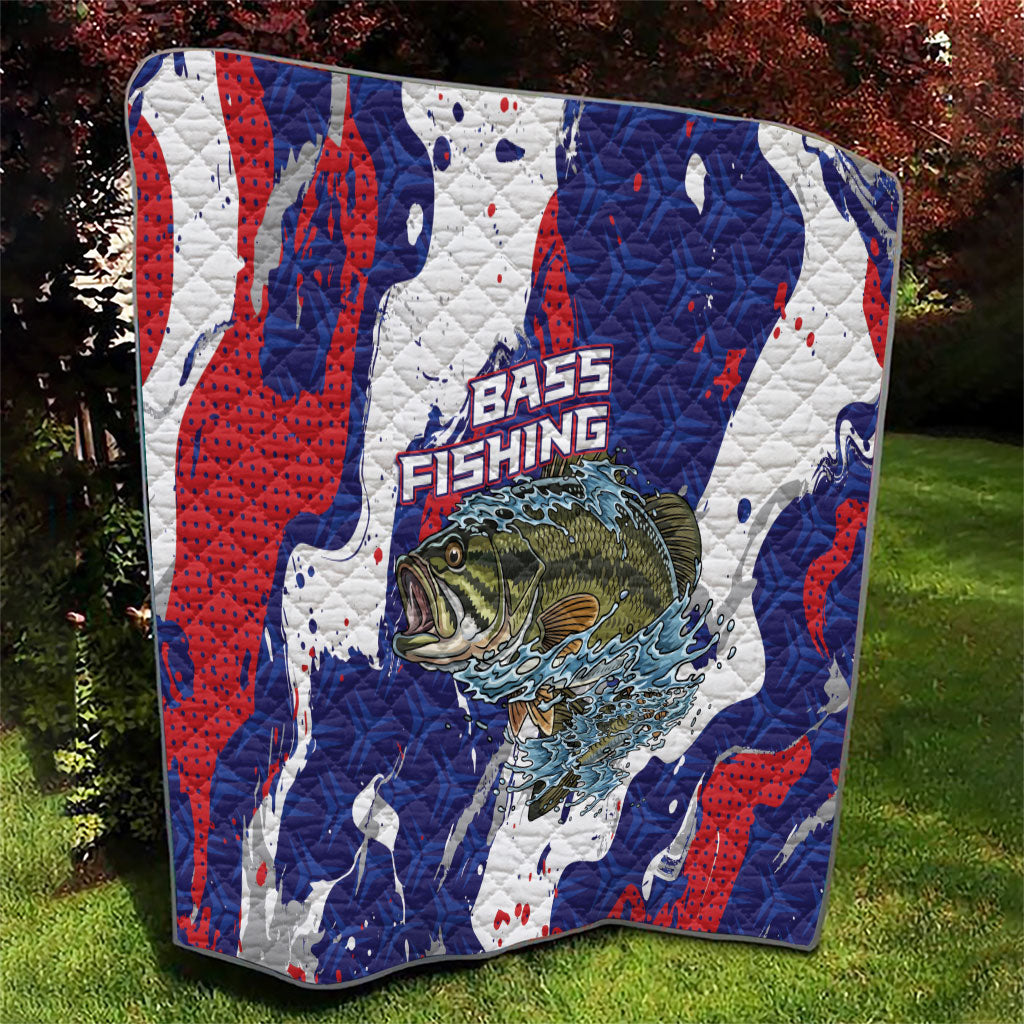 Largemouth Bass Tournament Fishing Quilt