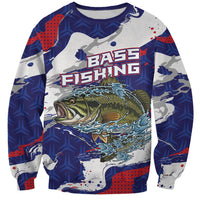 Personalized Largemouth Bass Tournament Fishing Sweatshirt