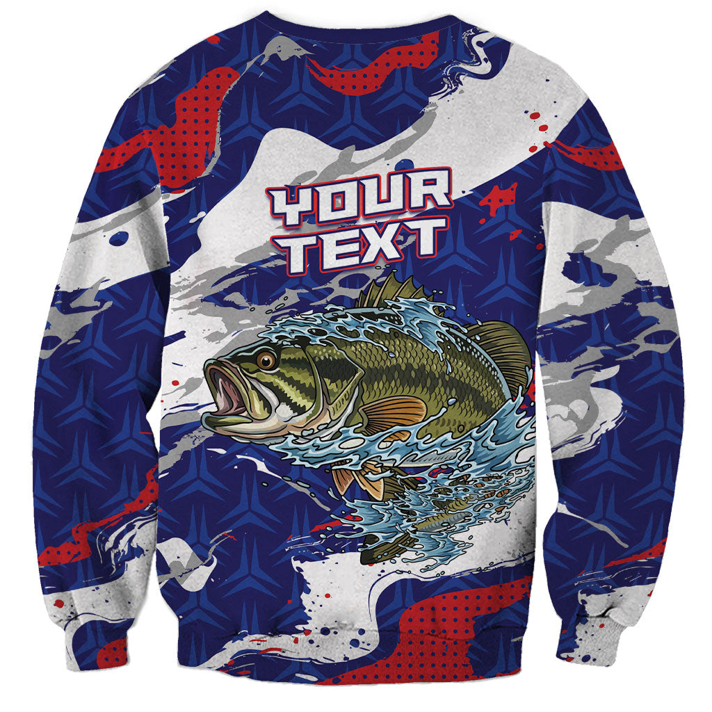 Personalized Largemouth Bass Tournament Fishing Sweatshirt