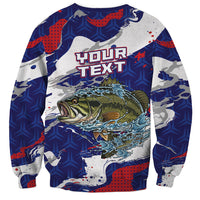 Personalized Largemouth Bass Tournament Fishing Sweatshirt