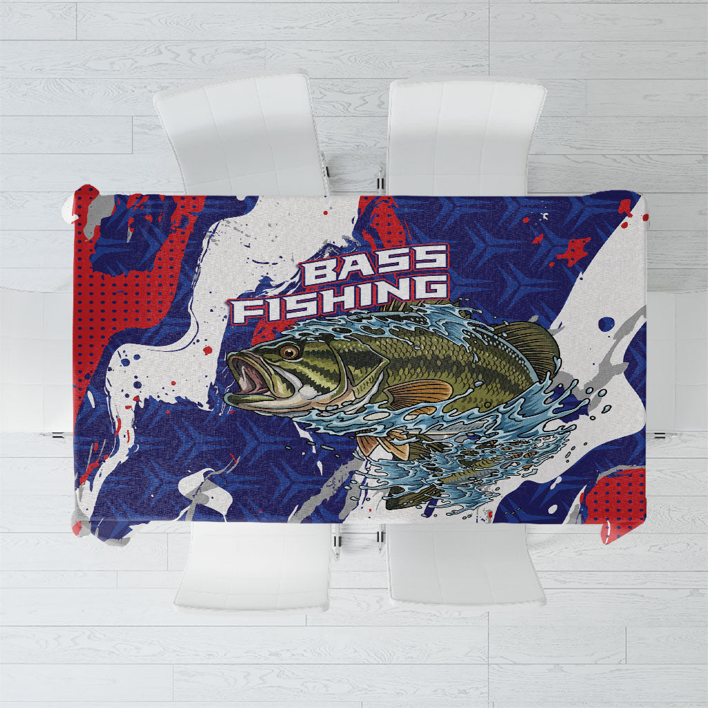 Largemouth Bass Tournament Fishing Tablecloth