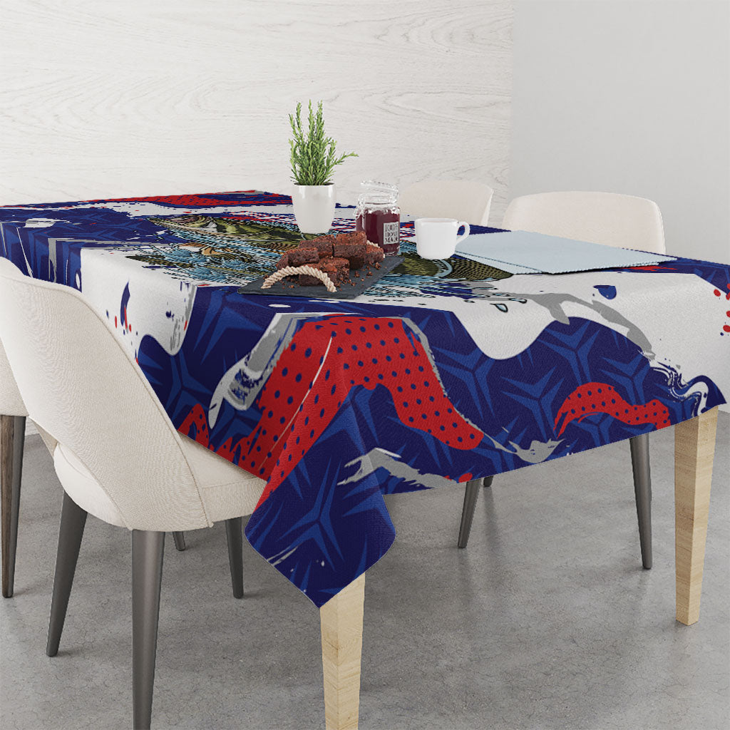 Largemouth Bass Tournament Fishing Tablecloth
