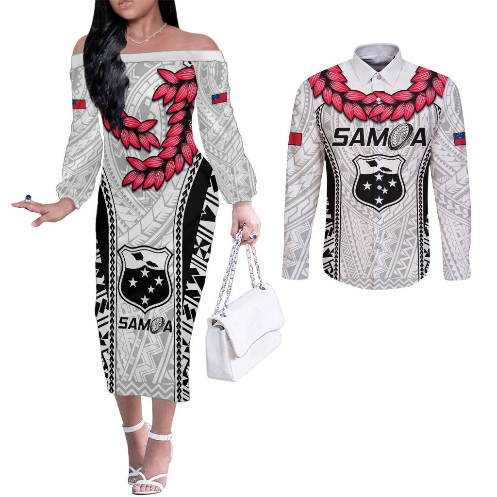 samoa-rugby-couples-matching-off-the-shoulder-long-sleeve-dress-and-long-sleeve-button-shirts-go-champions-world-cup-2023-polynesian-unique