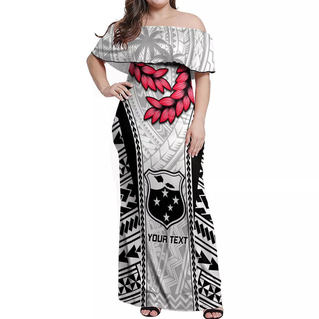 Custom Samoa Rugby Off Shoulder Maxi Dress Go Champions World Cup 2023 Polynesian Unique - Wonder Print Shop