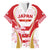 Custom Japan Rugby Family Matching Off Shoulder Long Sleeve Dress and Hawaiian Shirt World Cup 2023 Go Brave Blossoms Sporty Style - Wonder Print Shop