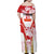 Custom Japan Rugby Family Matching Off Shoulder Maxi Dress and Hawaiian Shirt World Cup 2023 Go Brave Blossoms Sporty Style LT9 - Wonder Print Shop