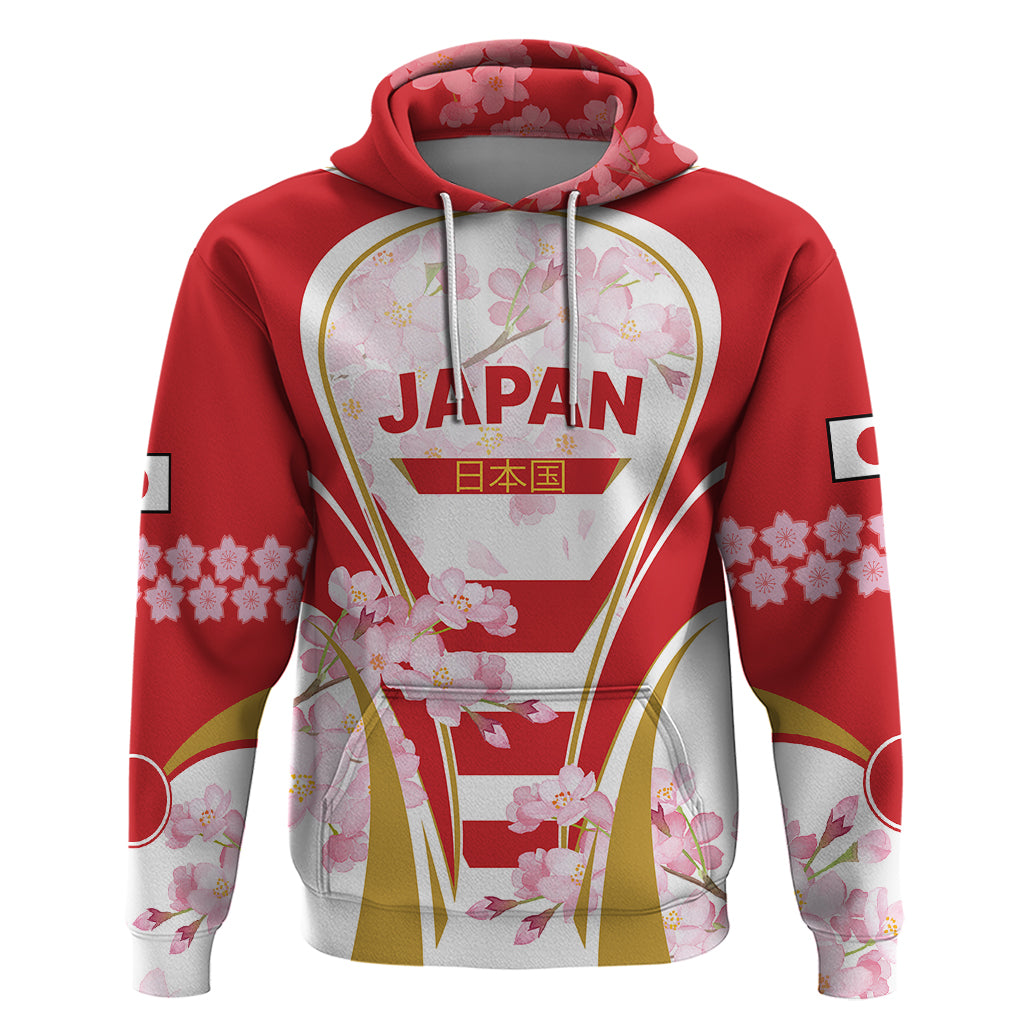 Custom Japan Rugby Hoodie World Cup 2023 Go Brave Blossoms Sporty Style - Wonder Print Shop