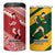 Australia-Tonga Rugby Pacific Custom 4 in 1 Can Cooler Tumbler The Kangaroos and Mate Ma'a Tonga LT9 - Wonder Print Shop