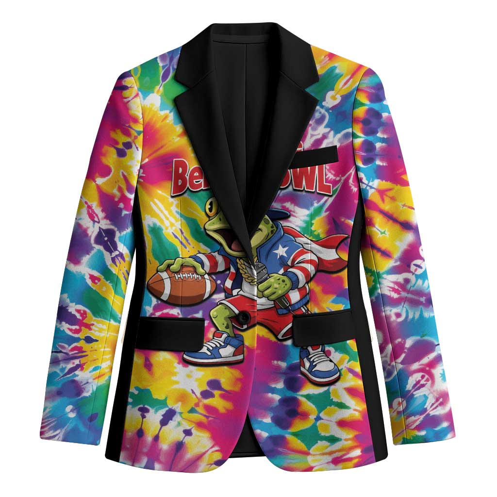 Funny Benito Coqui Frog Blazer Puerto Rican Coquí Football
