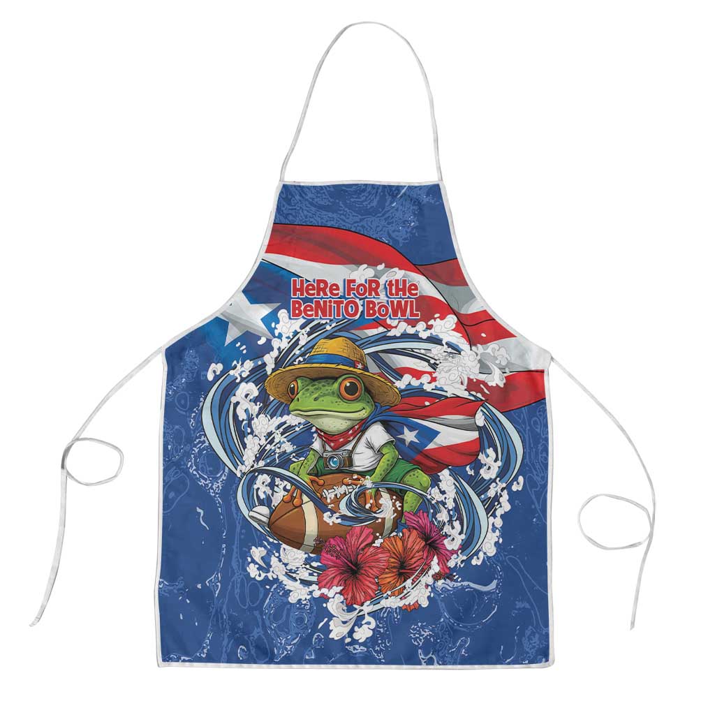 Puerto Rican Coquí Football Apron Here For The Benito Bowl
