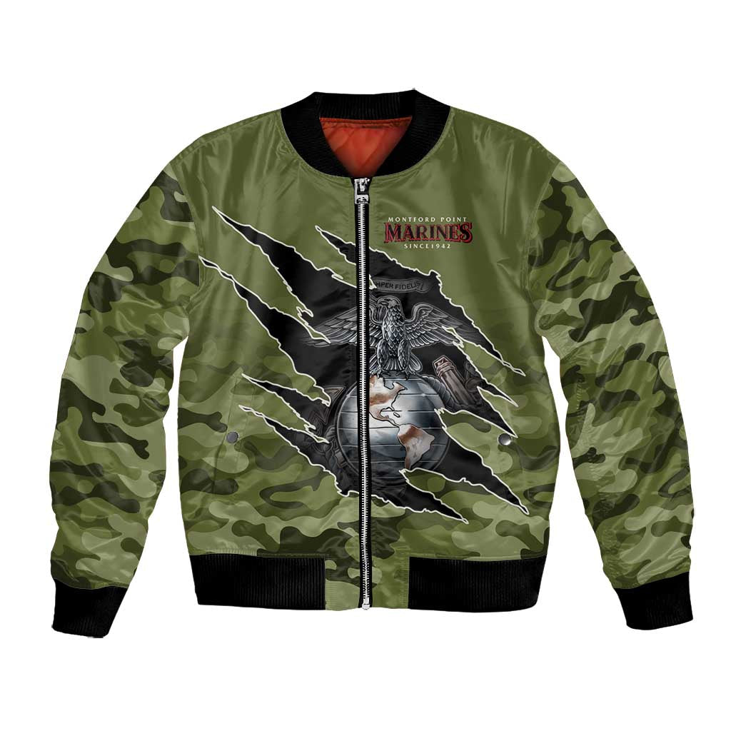 Montford Point Marines Bomber Jacket African American Breaking Barriers 1942
