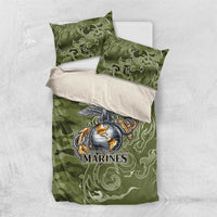 Montford Point Marines Bedding Set Flame Fire Military Green Camo