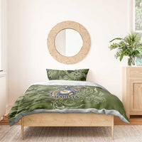 Montford Point Marines Bedding Set Flame Fire Military Green Camo